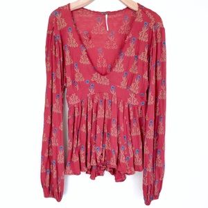 Free People Boho Floral Tunic